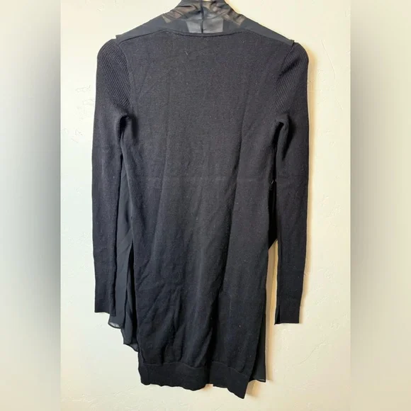 All Saints Drina V-Neck Merino Wool Long Sweater Mini Dress XS - Picture 6 of 10